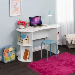 Alternative view of Pemberly Row Compact Student Desk with Storage in White